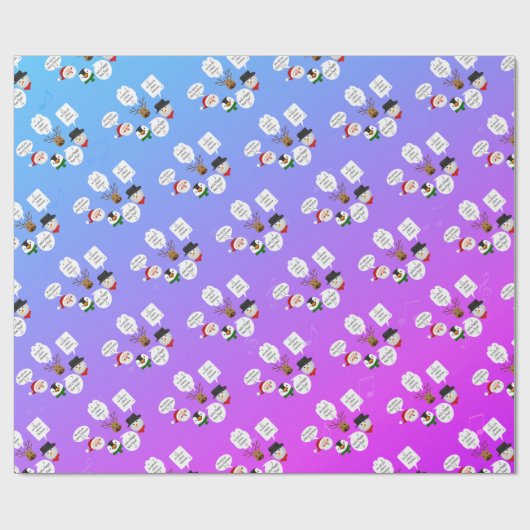 Funny Wir wünschen dir frohe Weihnachten Geschenkpapier (Flach)