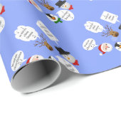 Funny Wir wünschen dir frohe Weihnachten Geschenkpapier (Rolleneckpunkt)