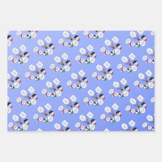 Funny Wir wünschen dir frohe Weihnachten Geschenkpapier Set (Vorderseite)