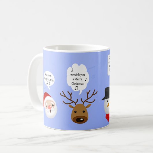 Funny Wir wünschen dir frohe Weihnachten Kaffeetasse (Vorderseite Links)