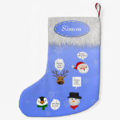 Funny Wir wünschen dir frohe Weihnachten Kleiner Weihnachtsstrumpf (Rückseite)