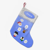 Funny Wir wünschen dir frohe Weihnachten Kleiner Weihnachtsstrumpf (Vorderansicht (hängend))