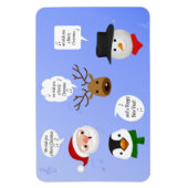 Funny Wir wünschen dir frohe Weihnachten Magnet (Vertikal)