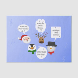 Funny Wir wünschen dir frohe Weihnachten Seidenpapier