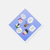 Funny Wir wünschen dir frohe Weihnachten Serviette (Ecke)