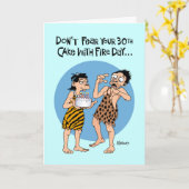 Funny wird alt 30. Geburtstag Karte (Gelbe Blume)