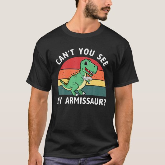 Funny wird bald gut gebrochen Arm können Sie nicht T-Shirt (Vorderseite)