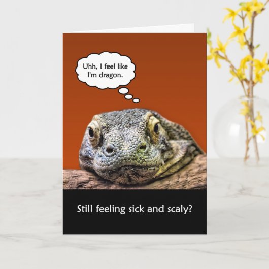 Funny wird bald wieder gut Gefühl Sick und Scala Karte (Gelbe Blume)