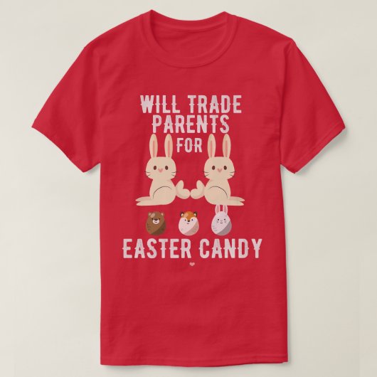 Funny wird Eltern für Osterkandy Kids Eas tauschen T-Shirt (Design vorne)