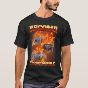 Funny wird unregierbar Moo Deng im Feuer Ba T-Shirt