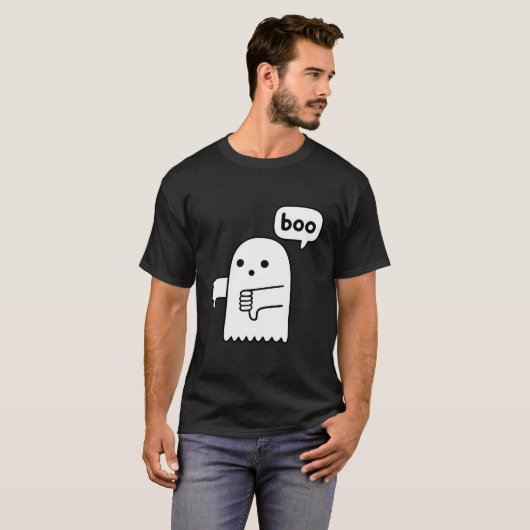 Funny wirft den Geist herunter und wirbelt Boo-Mis T-Shirt (Vorne ganz)