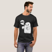 Funny wirft den Geist herunter und wirbelt Boo-Mis T-Shirt (Vorne ganz)