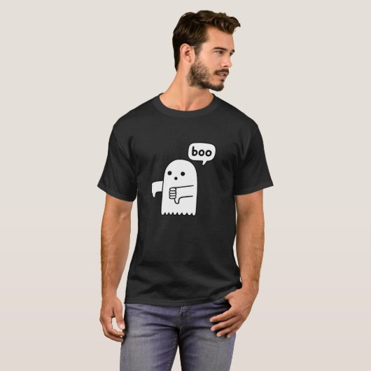 Funny wirft den Geist herunter und wirbelt Boo-Mis T-Shirt (Vorne ganz)
