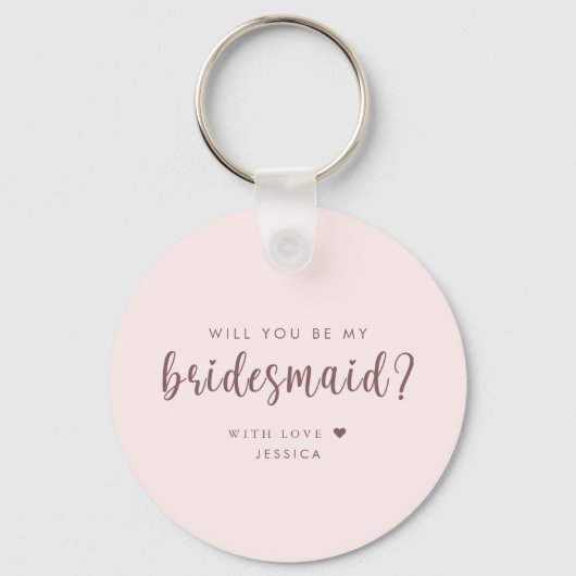 Funny wirst du mein Bridesmaid-Vorschlag sein Schlüsselanhänger (Rückseite)