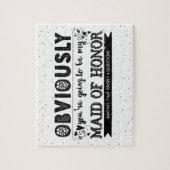 Funny wirst du mein Vorschlag für eine Bridesmaid Puzzle (Vertikal)