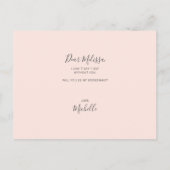 Funny wirst du meine Bridesmaid moderne Einladung  (Rückseite)