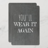 Funny wirst du meine Bridesmaid sein Einladung (Vorne/Hinten)