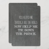 Funny wirst du meine Bridesmaid sein Einladung (Vorne/Hinten)