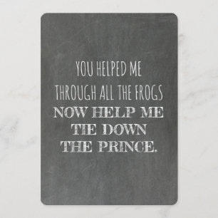 Funny wirst du meine Bridesmaid sein Einladung