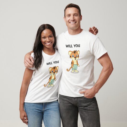 Funny wirst du mich heiraten Vorschlag für eine Eh T-Shirt (Unisex)
