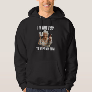 Funny Wischen Sie meine Bum Toilettenrollen unpass Hoodie