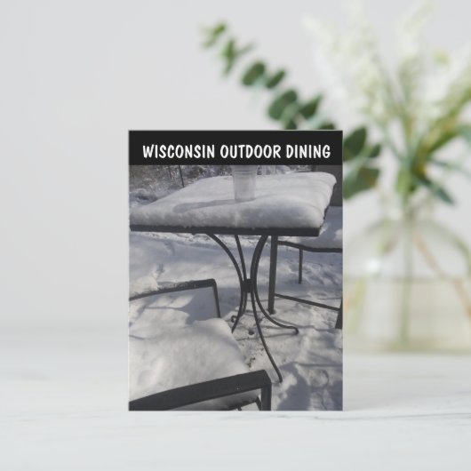 FUNNY WISCONSIN AUSSENESSENPOSTCARDS POSTKARTE (Stehend Vorderseite)