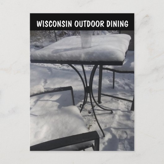 FUNNY WISCONSIN AUSSENESSENPOSTCARDS POSTKARTE (Vorderseite)