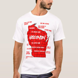 Funny Wisconsin Design T-Shirt