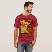 Funny Wisconsin-Kartendesign T-Shirt (Vorne ganz)
