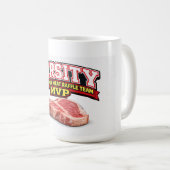 Funny Wisconsin Meat Raffle Varsity Team MVP  Kaffeetasse (VorderseiteRechts)
