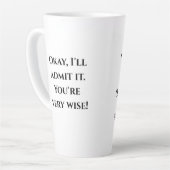 Funny Wise Sprichwort Milchtasse (Linke Ecke)