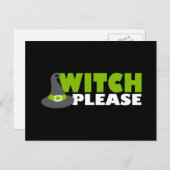 Funny 'Witch bitte' Postkarte (Vorne/Hinten)