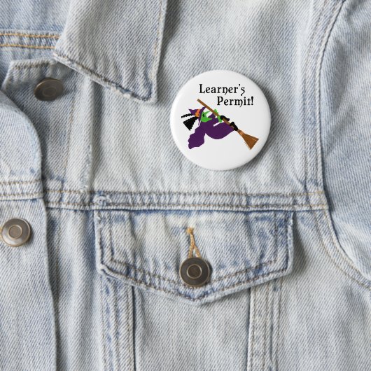 Funny Witch Button (Beispiel)