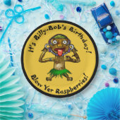 Funny Witch Doctor Tiki Party - Personalisiert Pappteller (Party)