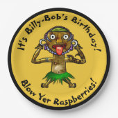 Funny Witch Doctor Tiki Party - Personalisiert Pappteller (Vorderseite)