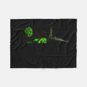 Funny Witch Halloween Don't Make Me Get My Flying Fleecedecke (Vorderseite (Horizontal))