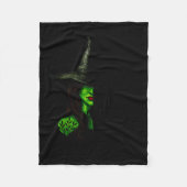 Funny Witch Halloween Don't Make Me Get My Flying Fleecedecke (Vorderseite)
