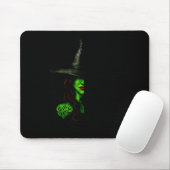 Funny Witch Halloween Don't Make Me Get My Flying Mousepad (Mit Mouse)