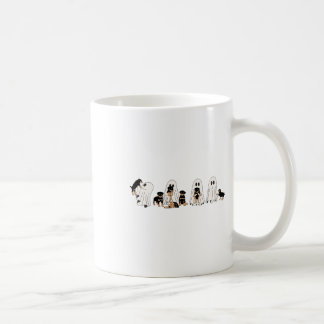 Funny Witch Rottweiler Hundegeister in Boo Sheet H Kaffeetasse