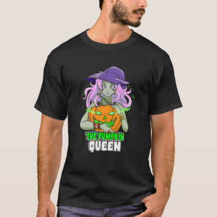 Funny Witch The Pumpkin Queen Countdown To Hallowe T-Shirt