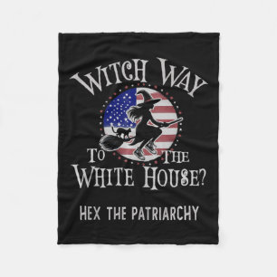 Funny Witch way to White House Kamala Harris Hex P Fleecedecke
