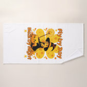 Funny Witchy Nurse Halloween Design Badehandtuch (Badehandtuch)