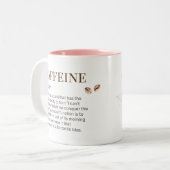 Funny Witty Coffee Lover Coffein Spaß Wörterbuch Zweifarbige Tasse (Vorderseite Links)