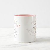 Funny Witty Coffee Lover Coffein Spaß Wörterbuch Zweifarbige Tasse (Mittel)