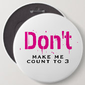 Funny Witty Cool Clever Minimalist Button Pin (Vorne & Hinten)