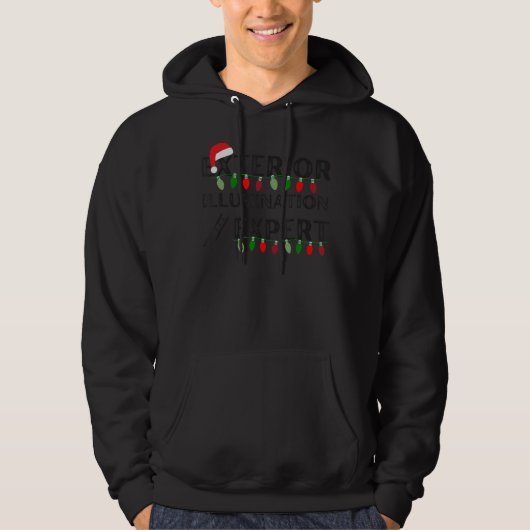 Funny Witty Matching Christmas Exterior Illuminati Hoodie (Vorderseite)