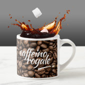 Funny Witty Pun Caffeino Royale Espressotasse