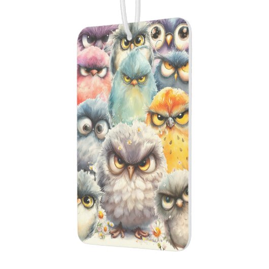 Funny Witty Sassy Sammlung von Grumpy Birds Autolufterfrischer (Links)