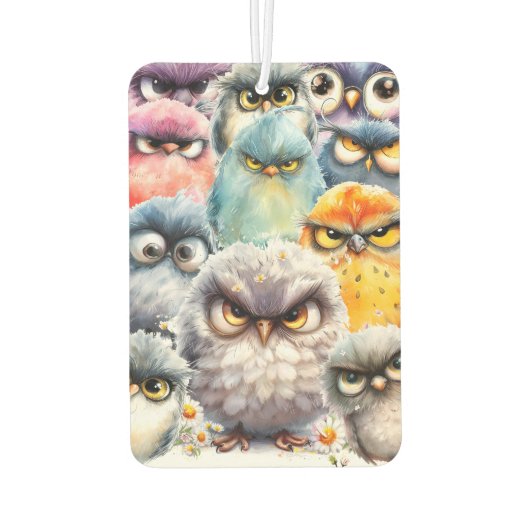 Funny Witty Sassy Sammlung von Grumpy Birds Autolufterfrischer (Rückseite)