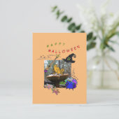 Funny Witz Toad Cartoon Spaß Halloween Postcard Postkarte (Stehend Vorderseite)